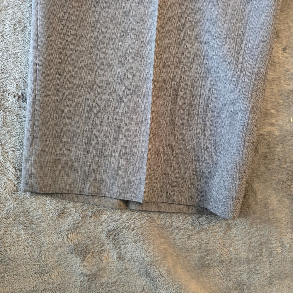 Vintage Reed‎ St James Gray Pleated Dress Pants Men 36x30 Dacron Polyester Blend - Picture 6 of 11